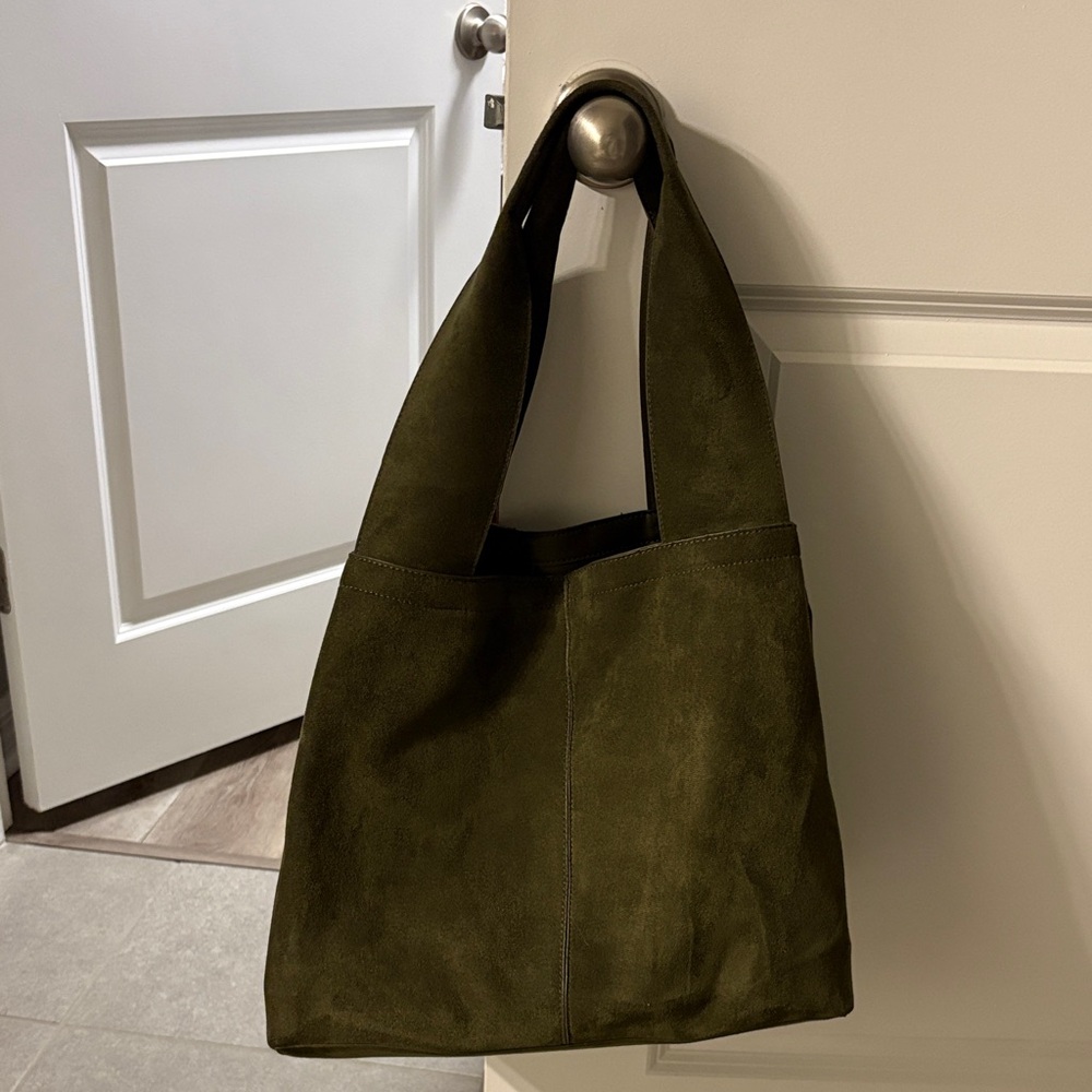 Free People Olive Green Hobo Bag